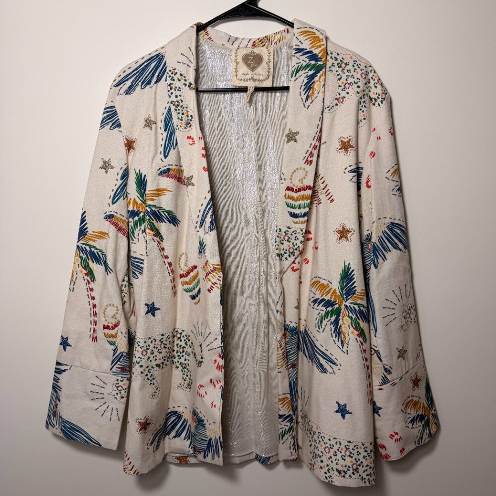 Z&L Europe Embroidered Blazer Size Medium